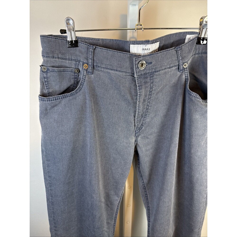 BRAX HI-FLEX Chuck Modern Fit Jeans Gray Men's Size 34 X 34 Exc Condition Tall